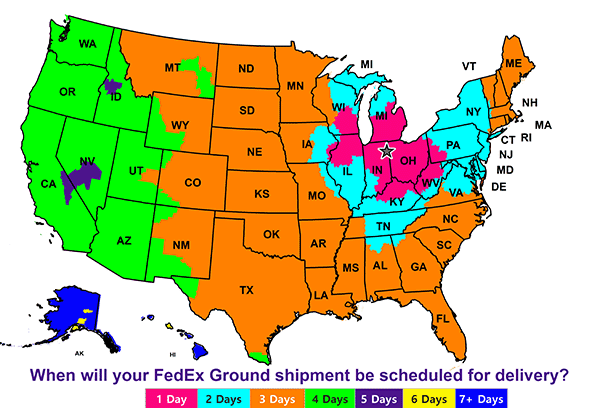 shipping map